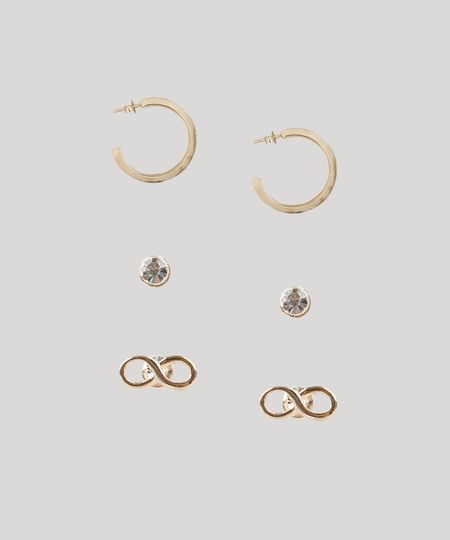 Kit-de-3-Brincos-Femininos-Folheados-Dourado-9657467-Dourado_1 Kit-de-3-Brincos-Femininos-Folheados-Dourado-9657467-Dourado_1