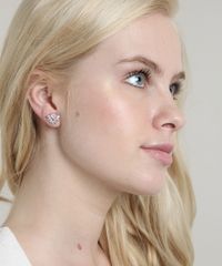 Brinco-Feminino-Folheado-com-Pedra-Zirconia-Prateado-9662417-Prateado_2