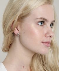 Brinco-Feminino-Folheado-Cruz-com-Strass-Dourado-9657446-Dourado_2