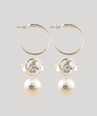 Kit-de-3-Brincos-Femininos-Folheados-com-Zirconia-Dourado-9662415-Dourado_1