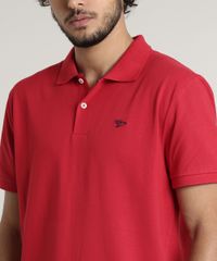 Polo-Masculina-Basica-em-Piquet-Manga-Curta-Vermelha-8553376-Vermelho_4