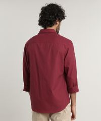 Camisa-Masculina-Comfort-Fit-Estampada-Xadrez-Manga-Longa--Vermelha-9523415-Vermelho_2