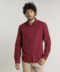Camisa-Masculina-Comfort-Fit-Estampada-Xadrez-Manga-Longa--Vermelha-9523415-Vermelho_5