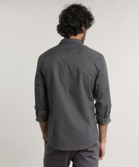 Camisa-Masculina-Slim-Fit-Estampada-Geometrica-Manga-Longa--Chumbo-9516949-Chumbo_2
