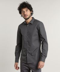 Camisa-Masculina-Slim-Fit-Estampada-Geometrica-Manga-Longa--Chumbo-9516949-Chumbo_5