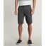 Bermuda-Masculina-Reta-Estampada-Mini-Print-de-Folhagem-Chumbo-9693169-Chumbo_1