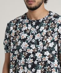 Camiseta-Masculina-Comfort-Estampada-Floral-Manga-Curta-Gola-Careca--Preta-9607436-Preto_4