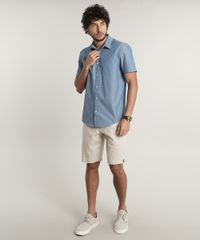 Camisa-Masculina-Comfort-Maquinetada-Estampada-de-Poa-Manga-Longa-Azul-9515014-Azul_3