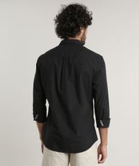 Camisa-Masculina-Slim-Maquinetada-Estampada-Mini-Print-Manga-Longa-Preta-9523404-Preto_2