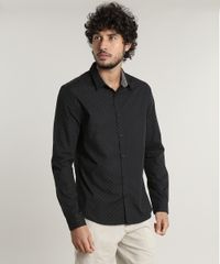 Camisa-Masculina-Slim-Maquinetada-Estampada-Mini-Print-Manga-Longa-Preta-9523404-Preto_5