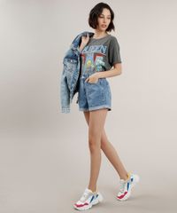 Blusa-Feminina-de-Banda-Queen-Manga-Curta-Decote-Redondo-Chumbo-9710246-Chumbo_3