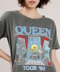 Blusa-Feminina-de-Banda-Queen-Manga-Curta-Decote-Redondo-Chumbo-9710246-Chumbo_4