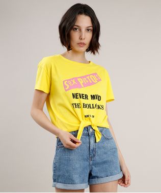 Blusa-Feminina-de-Banda-Sex-Pistols-com-No-Manga-Curta-Decote-Redondo-Amarela-9700402-Amarelo_1