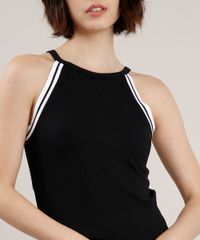 Regata-Feminina-Halter-Neck-Canelada-com-Listras-Preta-9700793-Preto_4