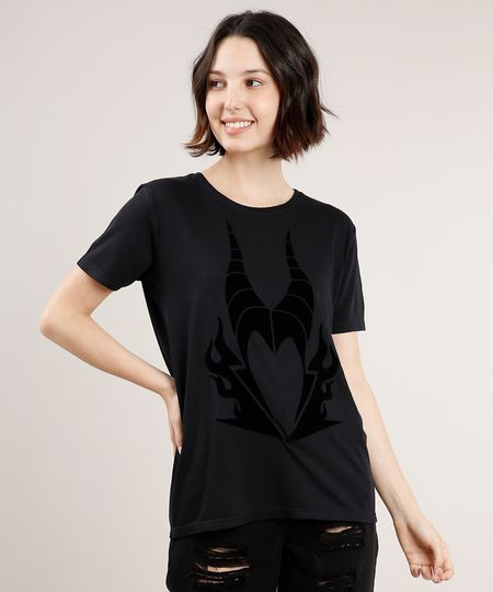 Blusa-Feminina-Malevola-Manga-Curta-Decote-Redondo-Preta-9700805-Preto_1 Blusa-Feminina-Malevola-Manga-Curta-Decote-Redondo-Preta-9700805-Preto_1