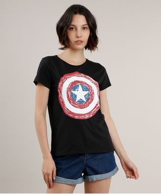 Blusa-Feminina-Capitao-America-Manga-Curta-Decote-Redondo-Preta-9328865-Preto_1