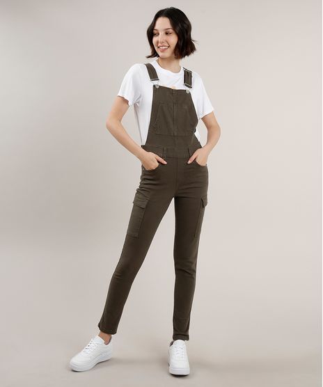 Macacao-de-Sarja-Feminino-Cargo-Verde-Militar-9753891-Verde_Militar_1
