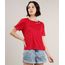 Blusa-Feminina-Ampla-com-Bordado--Dreamer--Manga-Curta-Decote-Redondo-Vermelha-9704508-Vermelho_1