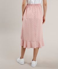 Saia-Feminina-Midi-Estampada-de-Poa-com-Babado-e-Fenda-Rose-9708413-Rose_2