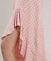 Saia-Feminina-Midi-Estampada-de-Poa-com-Babado-e-Fenda-Rose-9708413-Rose_4