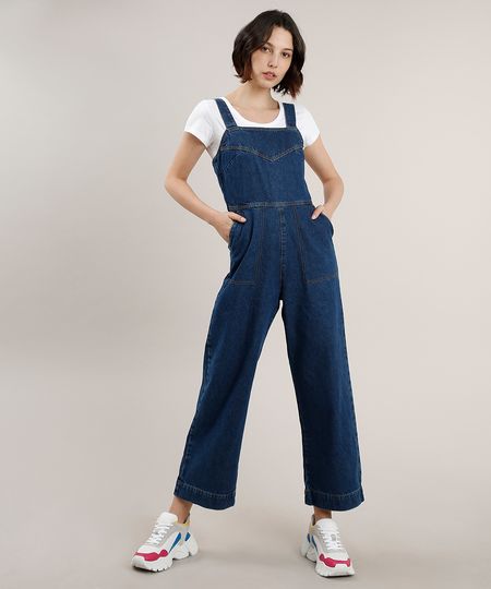 Macacao-Jeans-Feminino-com-Bolsos-Alca-Larga-Azul-Escuro-9756592-Azul_Escuro_1 Macacao-Jeans-Feminino-com-Bolsos-Alca-Larga-Azul-Escuro-9756592-Azul_Escuro_1