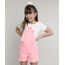 Jardineira-de-Sarja-Infantil-com-Bolsos-e-Barra-Desfiada-Rosa-Neon-9695711-Rosa_Neon_1