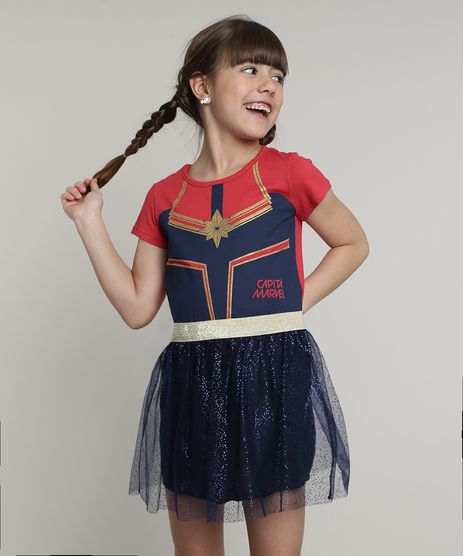 Vestido-Infantil-Capita-Marvel-com-Tule-e-Brilho-Manga-Curta-Azul-Marinho-9680227-Azul_Marinho_1