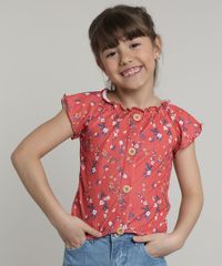 Blusa-Infantil-Feminina-Estampada-Floral-Canelada-com-Botoes-Manga-Curta-Vermelho-9675161-Vermelho_1
