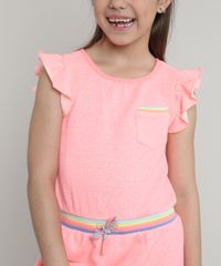 Vestido-Infantil-com-Bolso-e-Cordao-Manga-Curta-Rosa-Neon-9580646-Rosa_Neon_5