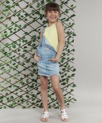 Jardineira-Short-Saia-Jeans-Infantil-com-Bordado-Neon-Azul-Claro-9638825-Azul_Claro_2