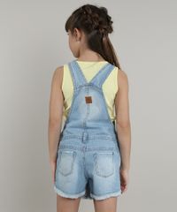 Jardineira-Short-Saia-Jeans-Infantil-com-Bordado-Neon-Azul-Claro-9638825-Azul_Claro_4