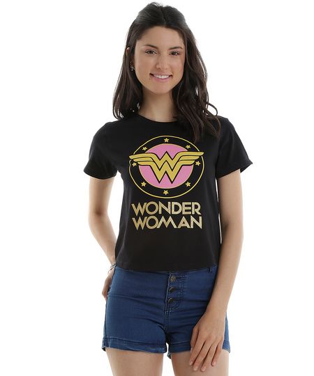 Blusa-Mulher-Maravilha-em-Algodao---Sustentavel-Preta-8550576-Preto_1