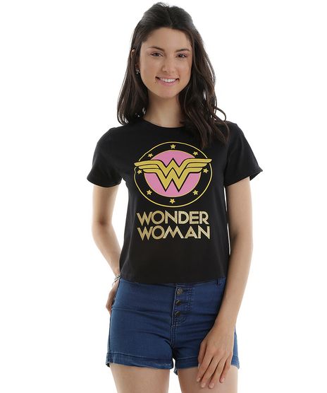 Blusa-Mulher-Maravilha-em-Algodao---Sustentavel-Preta-8550576-Preto_1
