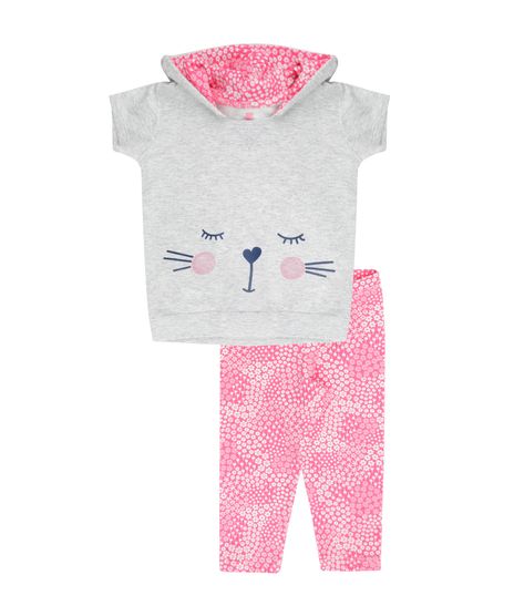 Conjunto-de-Blusa-em-moletom-Cinza-Mescla---Calca-Legging-Rosa-8572398-Rosa_1