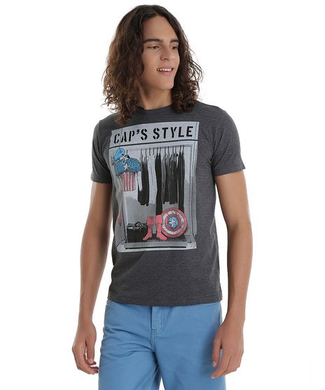 Camiseta-Capitao-America-Cinza-Mescla-Escuro-8555625-Cinza_Mescla_Escuro_1