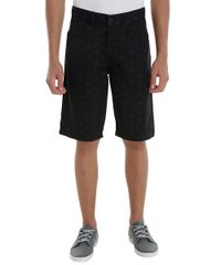 Bermuda-Slim-Estampada-de-Triangulos-Preta-8525614-Preto_1