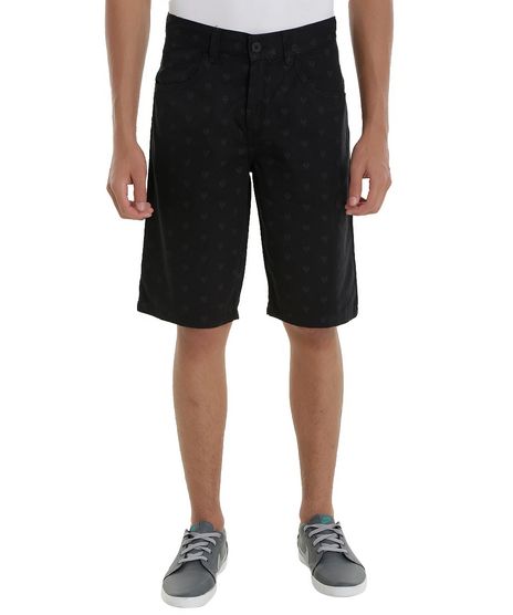 Bermuda-Slim-Estampada-de-Triangulos-Preta-8525614-Preto_1