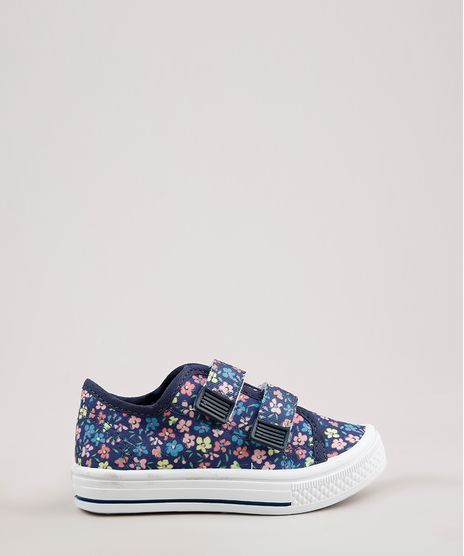 Tenis-Infantil-Baby-Club-Estampado-Floral-com-Velcro-Azul-Marinho-9678658-Azul_Marinho_1