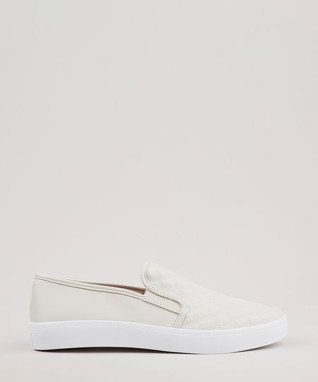 Tenis-Slip-On-Feminino-Via-Uno-All-Day-com-Matelasse-Bege-Claro-9662065-Bege_Claro_1