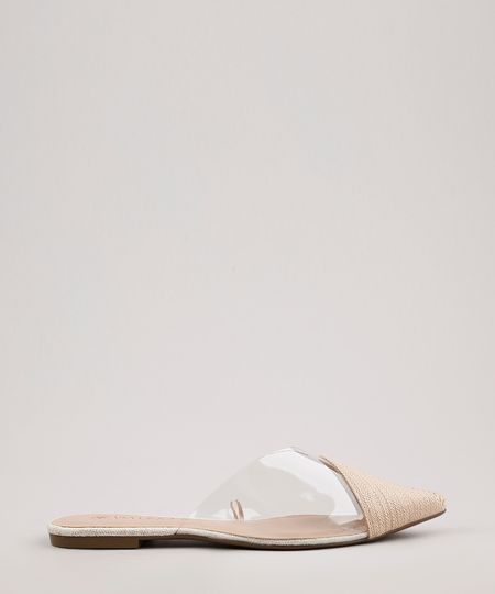 Mule-Feminino-Via-Uno-Bico-Fino-com-Transparencia-Bege-9712924-Bege_1