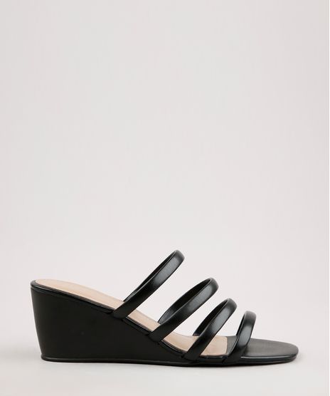 Tamanco-Feminino-Oneself-Anabela-Salto-Medio-com-Tiras-Preto-9702586-Preto_1