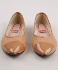 Sapatilha-Feminina-Moleca-Confortavel-Bico-Fino-em-Suede-com-Verniz-Caramelo-9699194-Caramelo_4