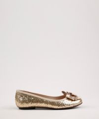 Sapatilha-Infantil-Molekinha-Bico-Redondo-em-Glitter-com-Laco-Dourada-9668055-Dourado_1