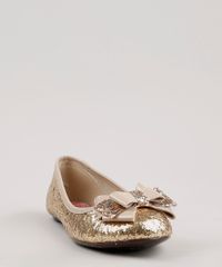Sapatilha-Infantil-Molekinha-Bico-Redondo-em-Glitter-com-Laco-Dourada-9668055-Dourado_2