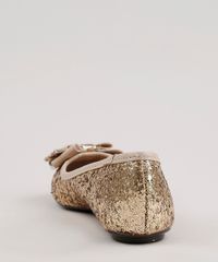 Sapatilha-Infantil-Molekinha-Bico-Redondo-em-Glitter-com-Laco-Dourada-9668055-Dourado_3