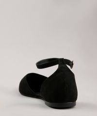 Sapatilha-Feminina-Via-Uno-Bico-Fino-Aberta-em-Suede-Preta-9684979-Preto_3