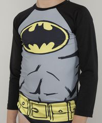Conjunto-de-Camiseta-de-Praia-Infantil-Batman---Sunga---Touca-Preta-9667867-Preto_3