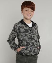 Jaqueta-Corta-Vento-Infantil-Estampada-Camuflada-com-Capuz-Verde-Militar-9721054-Verde_Militar_1