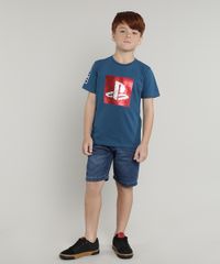 Camiseta-Infantil-Playstation-com-Paete-Dupla-Face-Manga-Curta-Azul-9673092-Azul_3