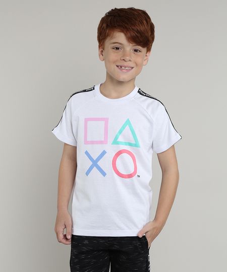 Camiseta-Infantil-PlayStation-Manga-Curta-Branca-9675935-Branco_1